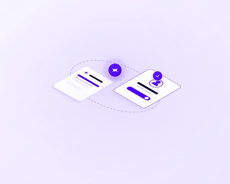 Healthcare AI workflow loop connecting clinical documentation cards to a human physician review gate