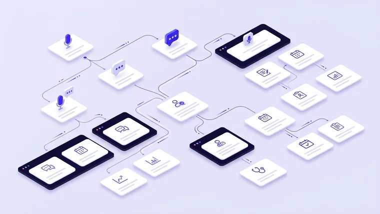 Intelligent healthcare front-office AI automation and appointment routing workflow diagram